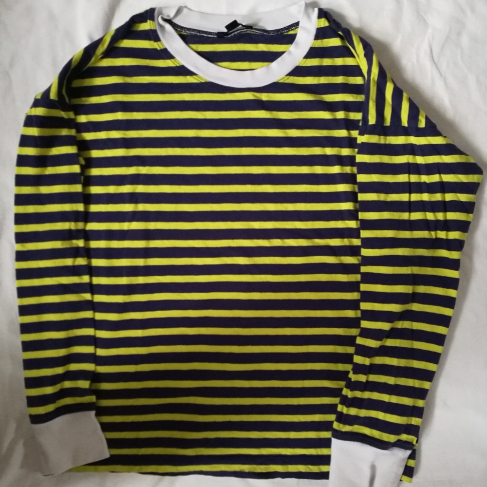 Jcrew long sleeve striped ringer t-shirt
